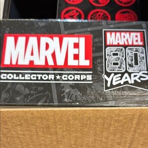 Marvel Collector Corps Box with Red and Black Design